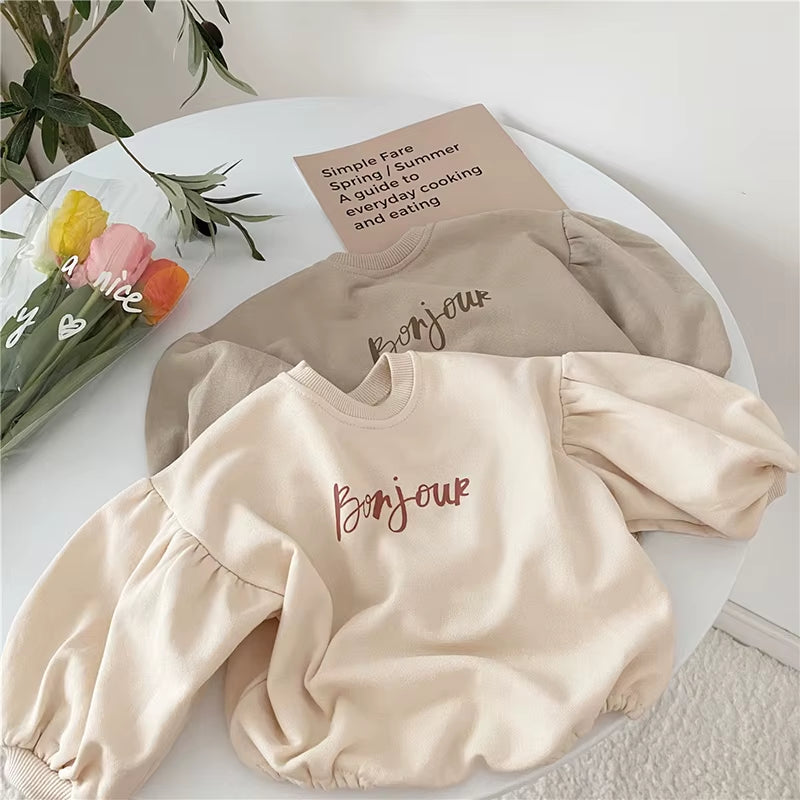 New 2024 Baby Girls Boys Bodysuits Spring Baby Simple Embroidery Loose Package Fart Creeper Sweater Autumn Baby Bodysuit Clothes