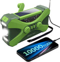 10000Mah Emergency Radio, Solar Hand Crank Radio, Portable AM/FM/NOAA Weather Radio with Cell Phone Charger, LED Flashlight